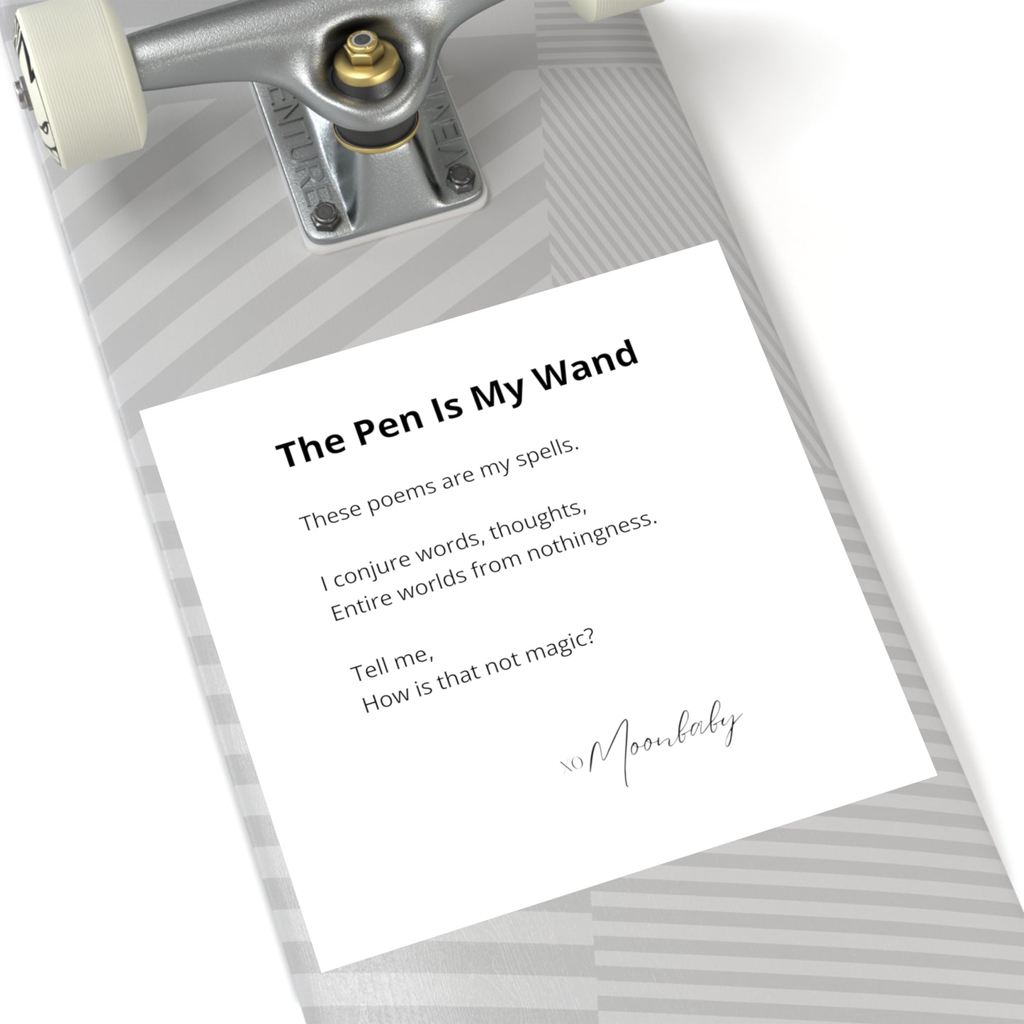 The Pen Is My Wand - Vinyl Sticker, Indoor/Outdoor