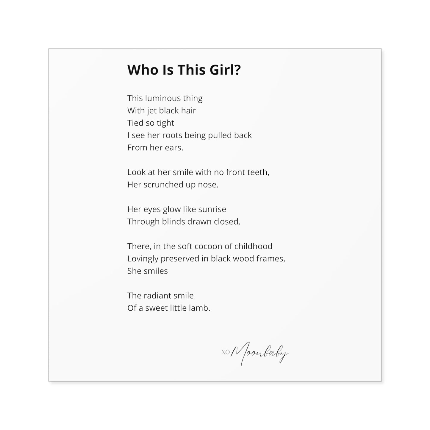Who Is This Girl? - Vinyl Sticker, Indoor/Outdoor