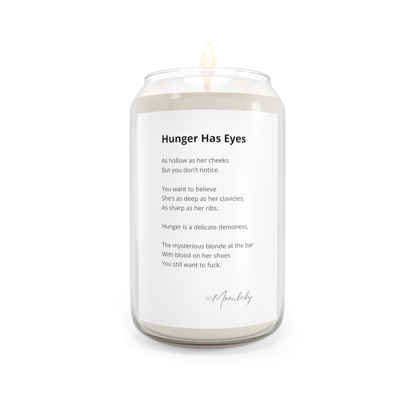 Hunger Has Eyes - Scented Aromatherapy Candle, 13.75 oz