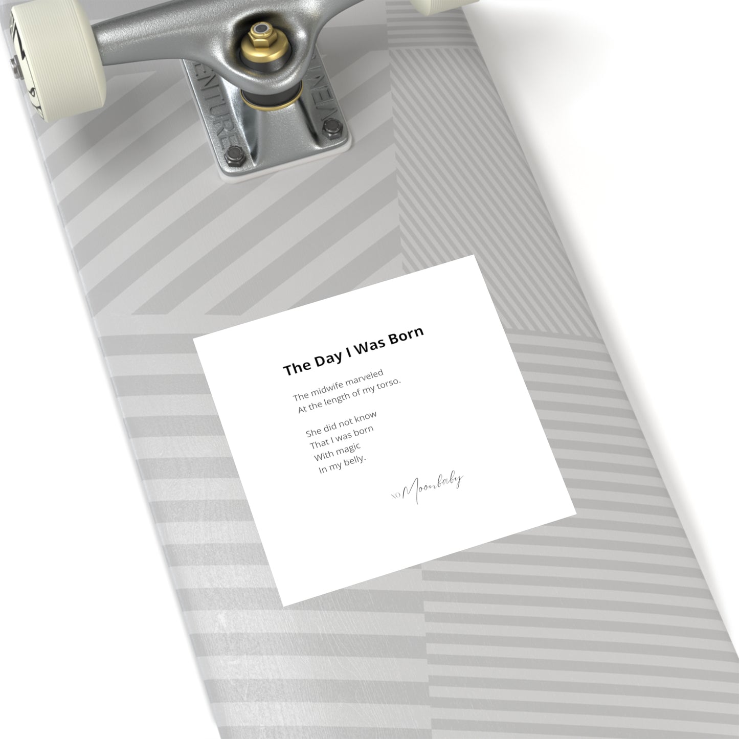 The Day I Was Born - Vinyl Sticker, Indoor/Outdoor