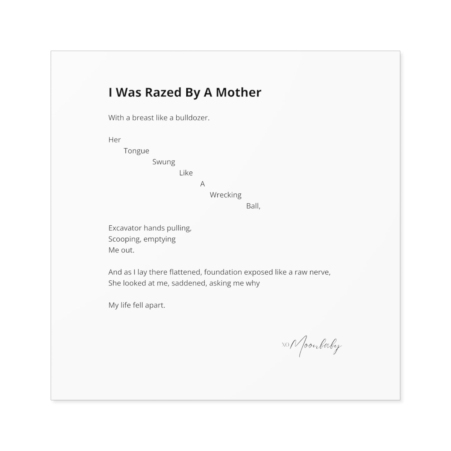 I Was Razed By A Mother - Vinyl Sticker, Indoor/Outdoor