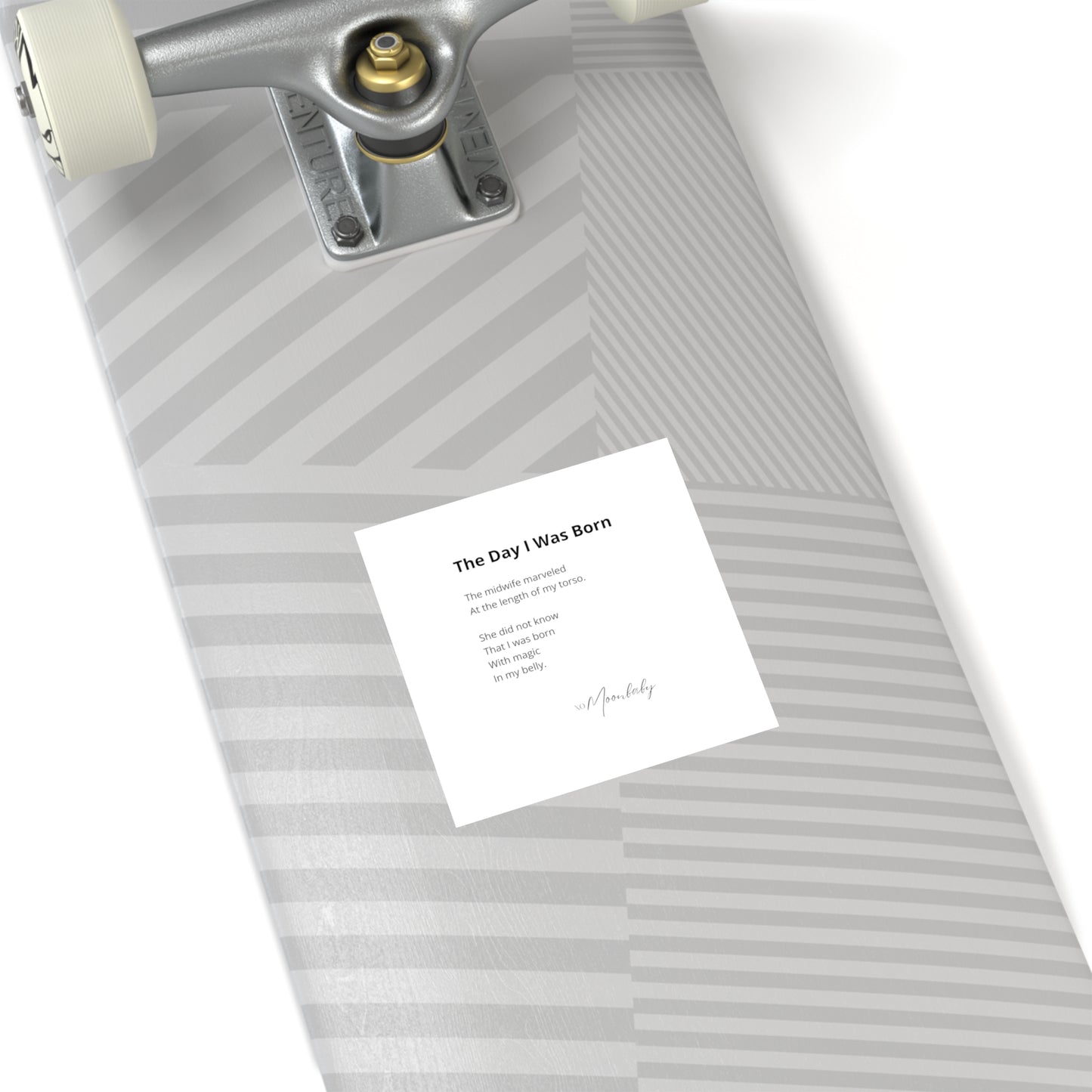 The Day I Was Born - Vinyl Sticker, Indoor/Outdoor