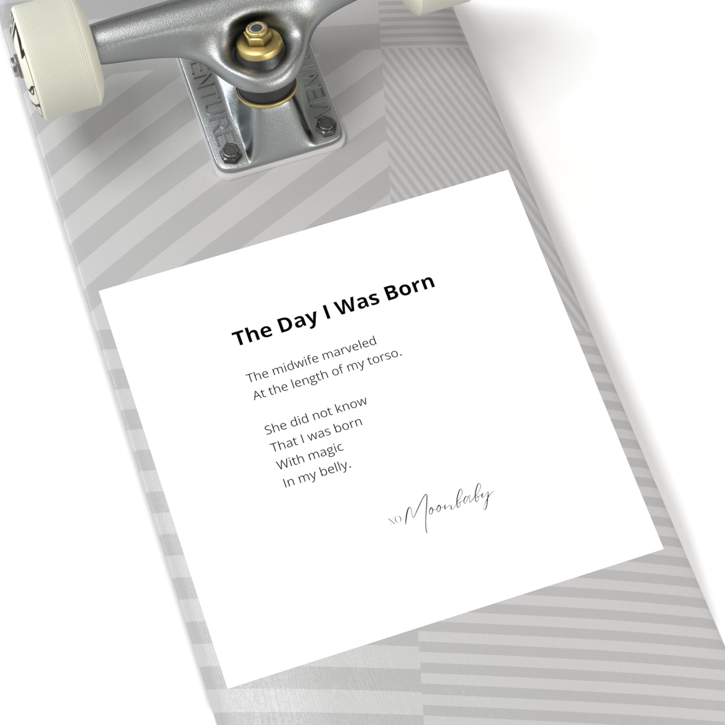 The Day I Was Born - Vinyl Sticker, Indoor/Outdoor