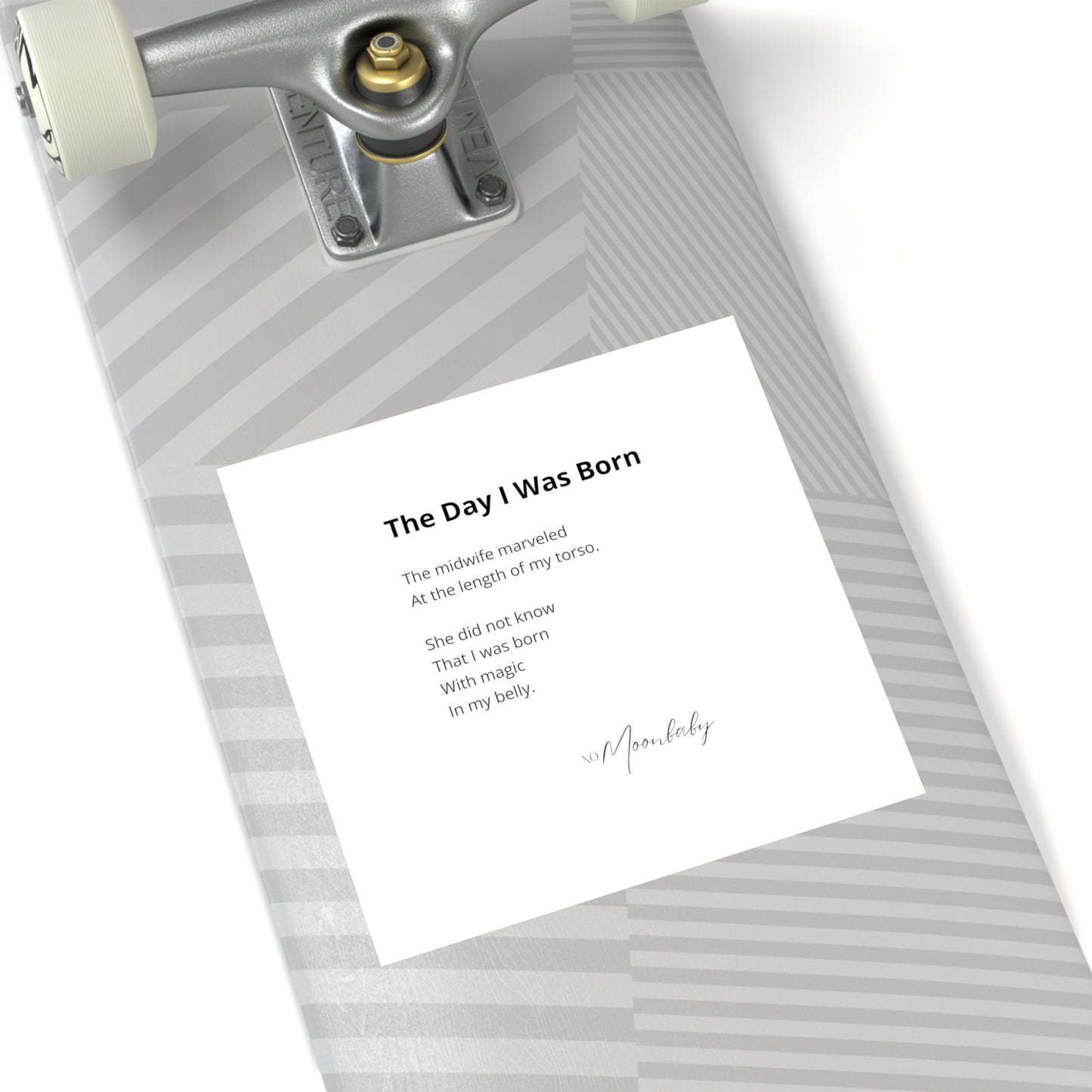 The Day I Was Born - Vinyl Sticker, Indoor/Outdoor
