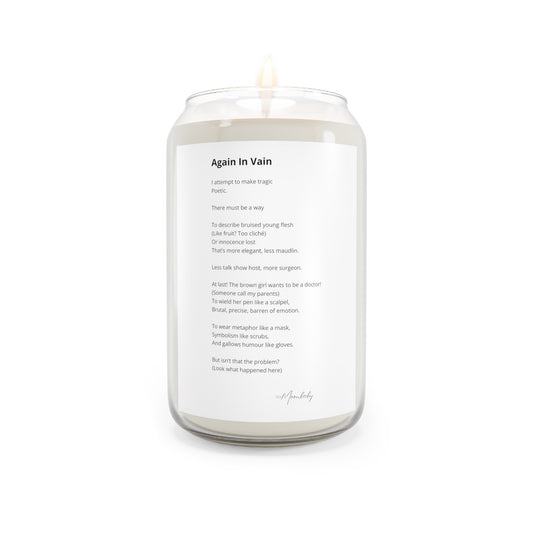 Again In Vain - Scented Aromatherapy Candle, 13.75 oz