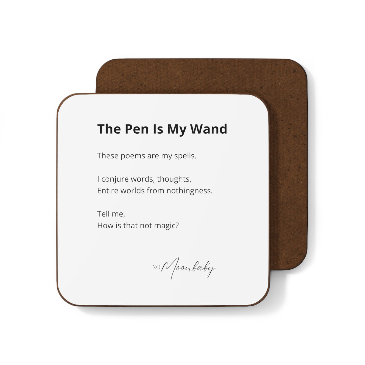 The Pen Is My Wand - Coaster