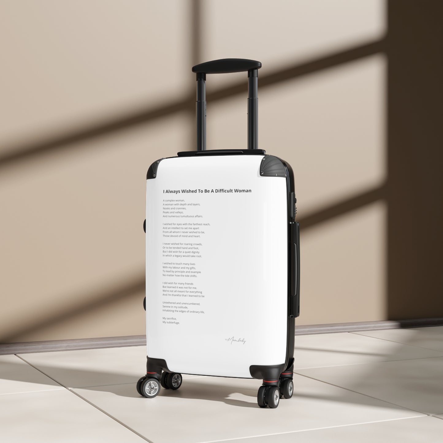 I Always Wished To Be A Difficult Woman - Suitcase