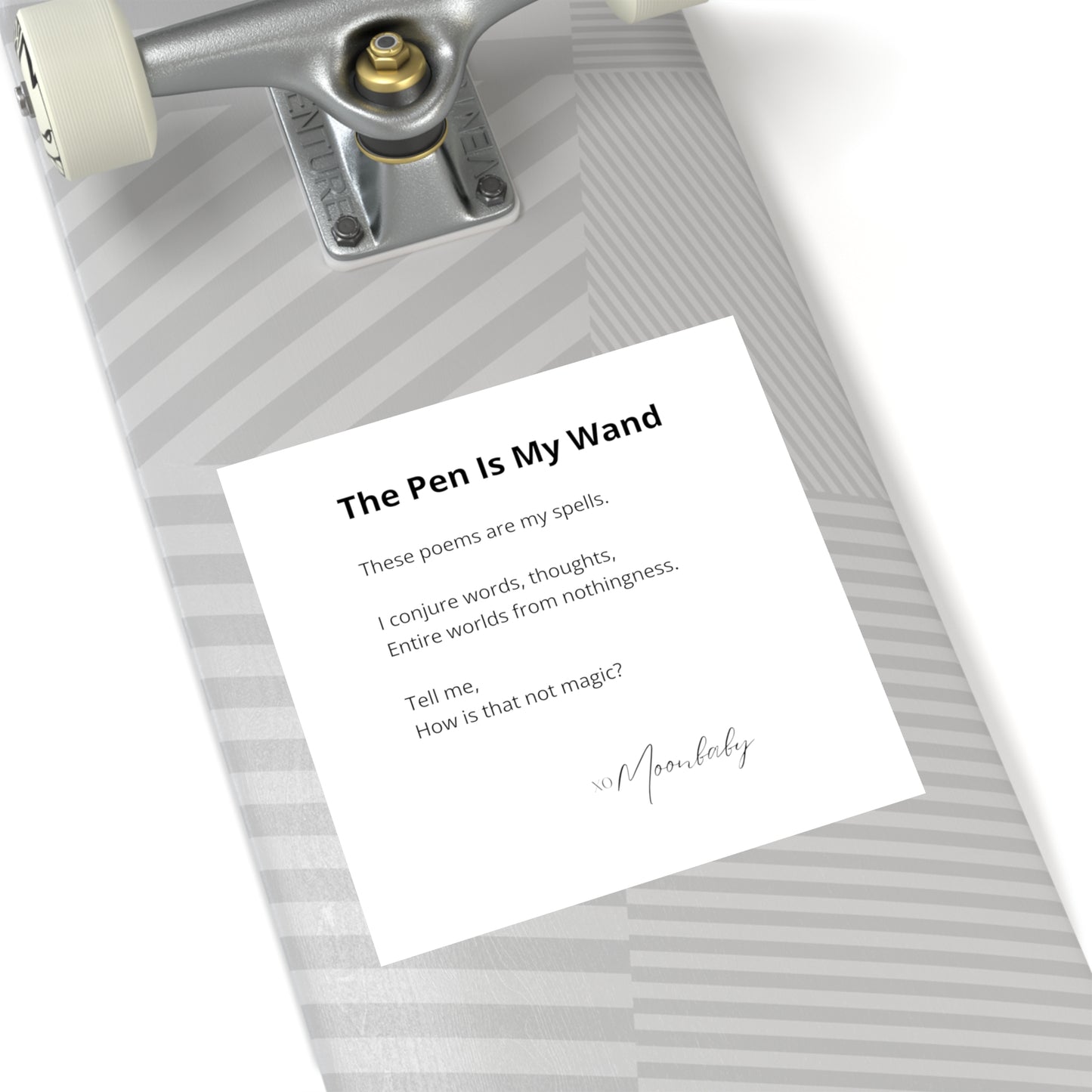 The Pen Is My Wand - Vinyl Sticker, Indoor/Outdoor