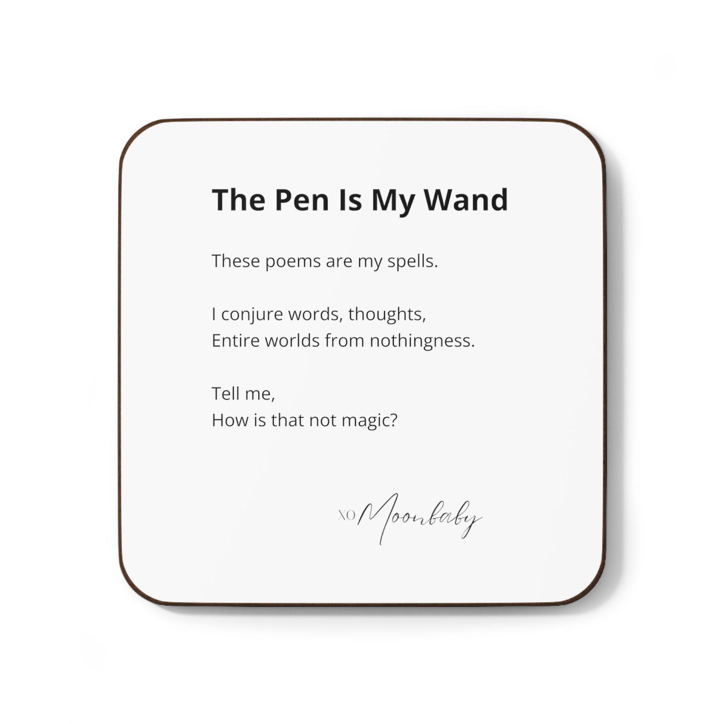 The Pen Is My Wand - Coaster