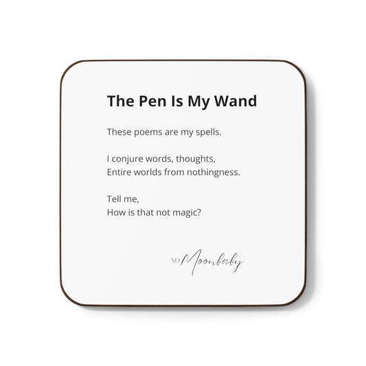 The Pen Is My Wand - Coaster