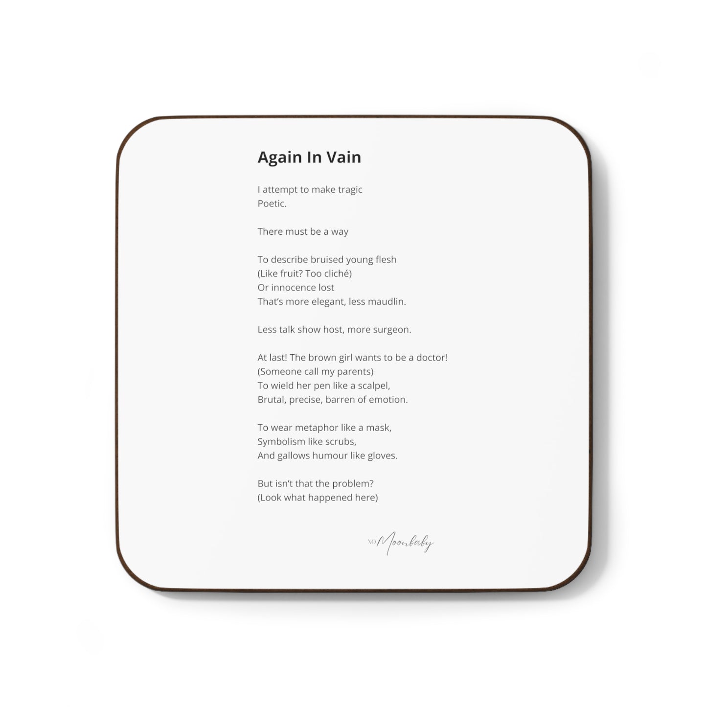 Again In Vain - Coaster