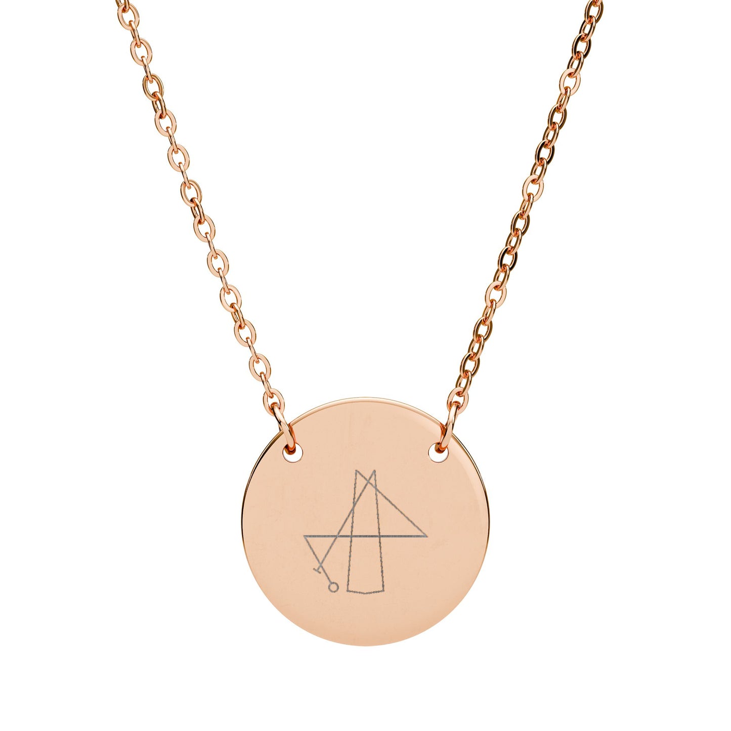 I Generate Financial Freedom Sigil Circle Necklace