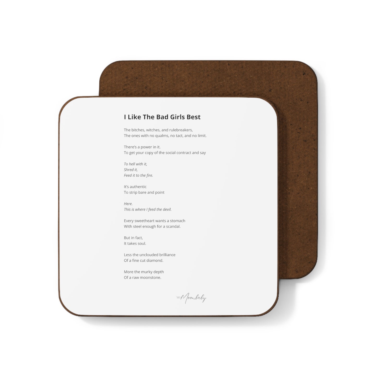 I Like The Bad Girls Best - Coaster