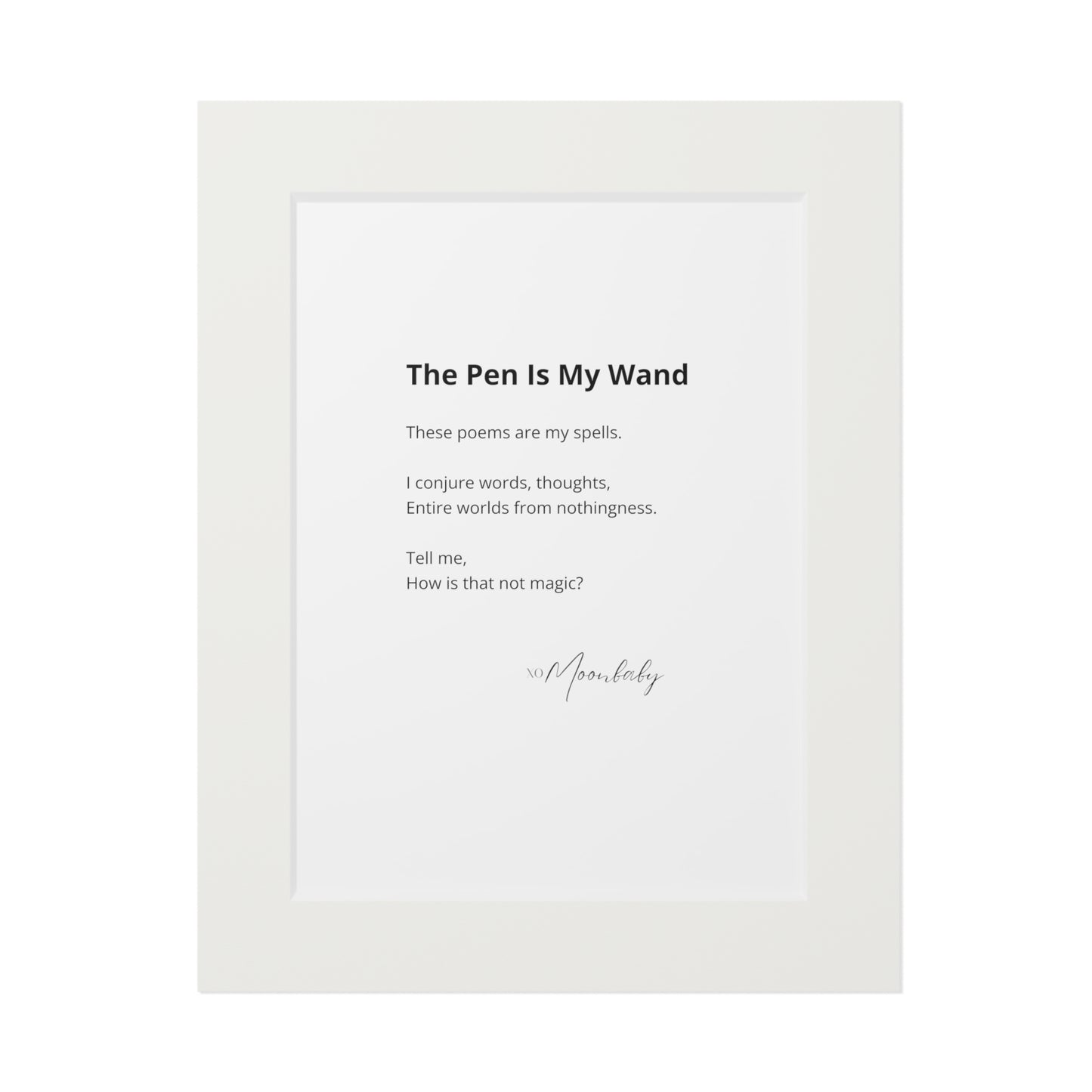 The Pen Is My Wand - Fine Art Print