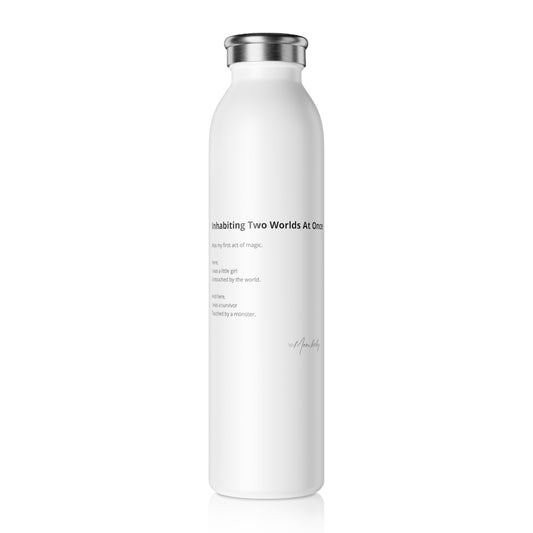 Inhabiting Two Worlds At Once - Stainless Steel Water Bottle, 20oz