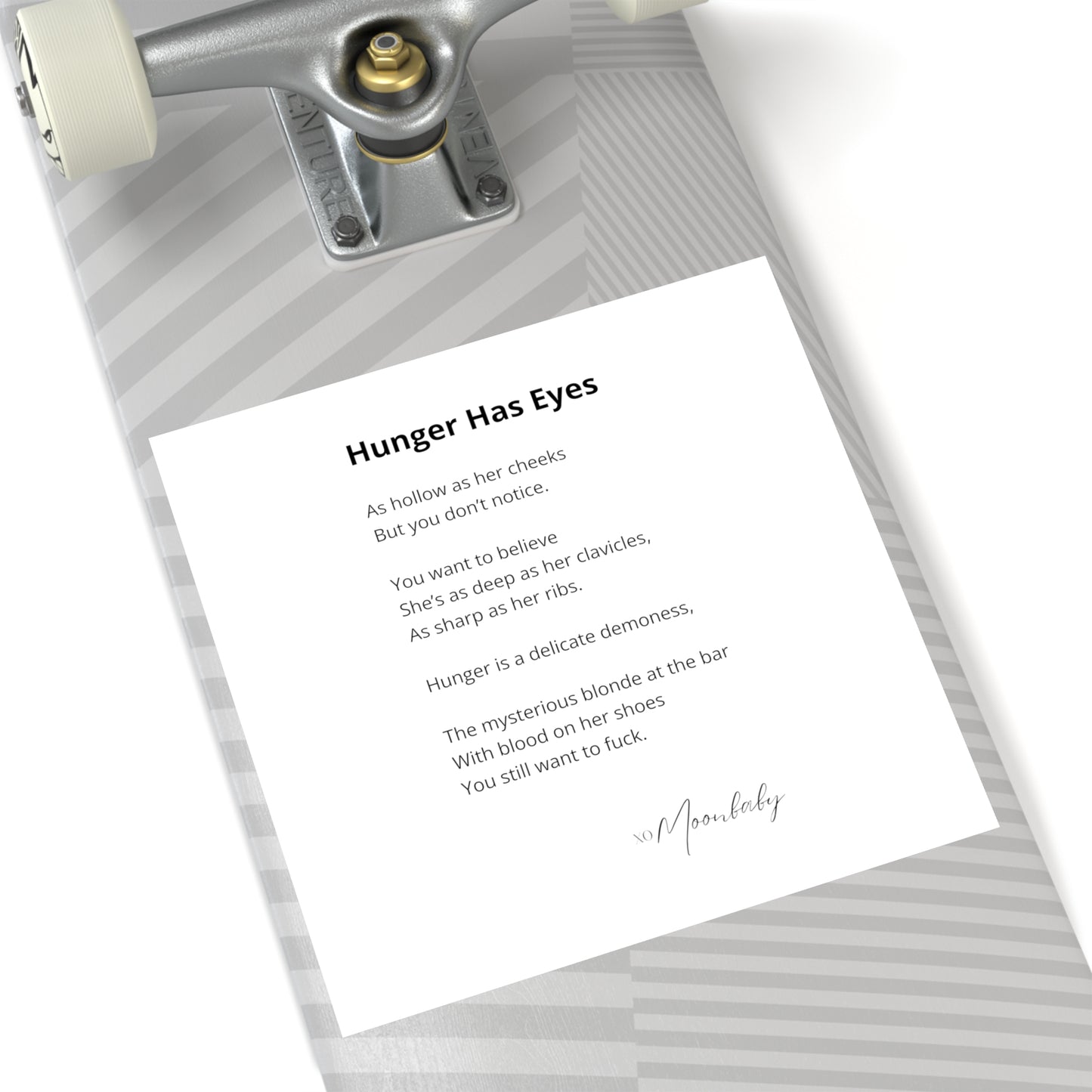 Hunger Has Eyes - Vinyl Sticker, Indoor/Outdoor