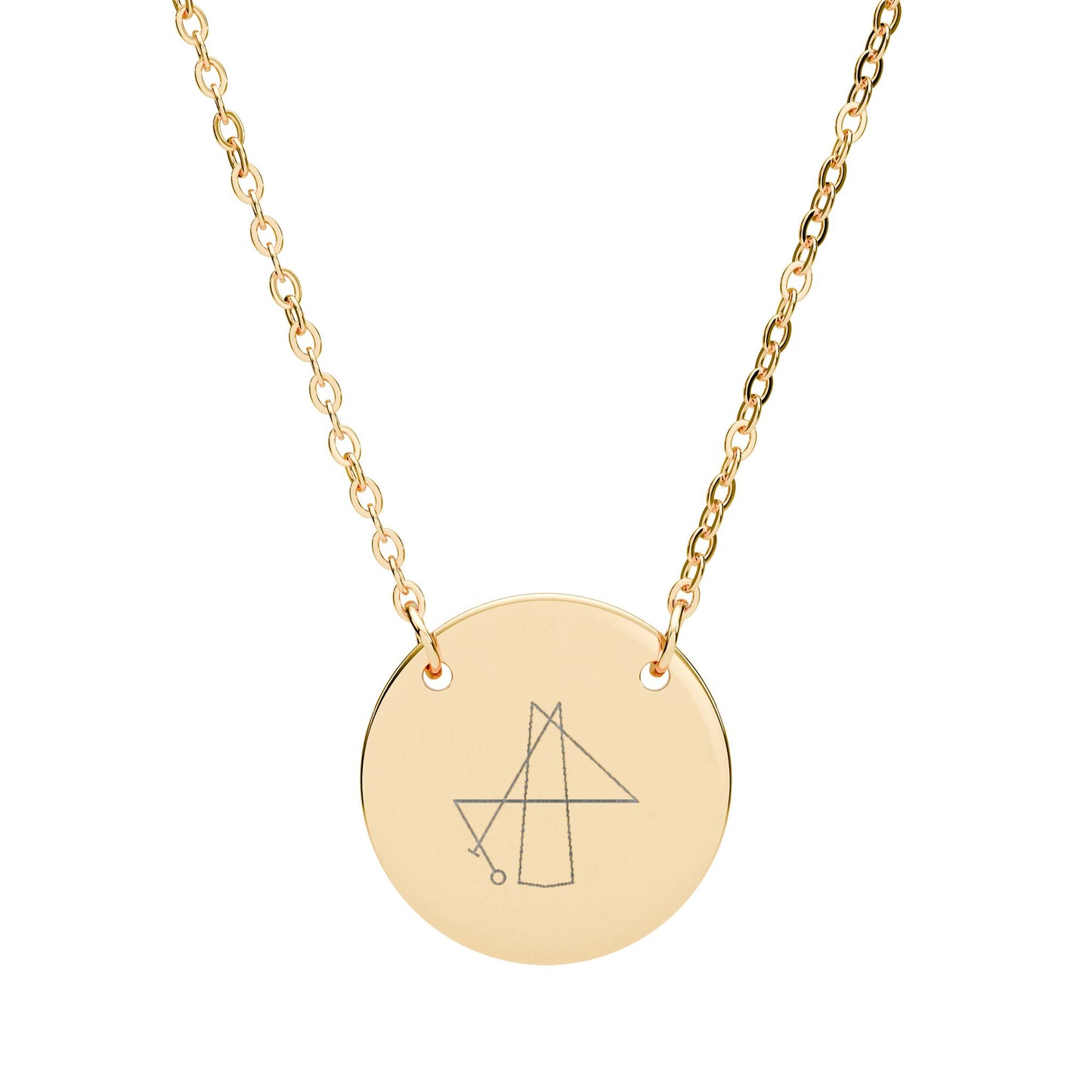 I Generate Financial Freedom Sigil Circle Necklace