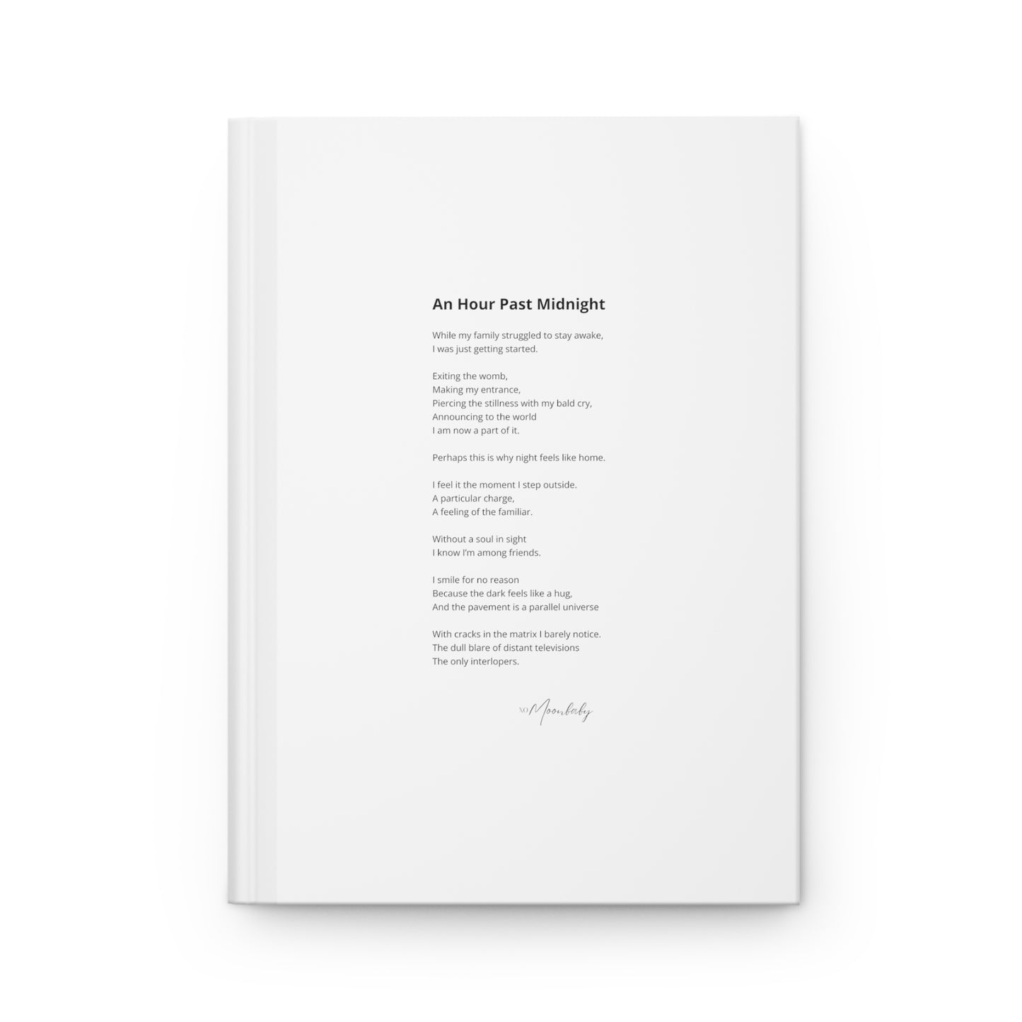 An Hour Past Midnight - Hardcover Journal