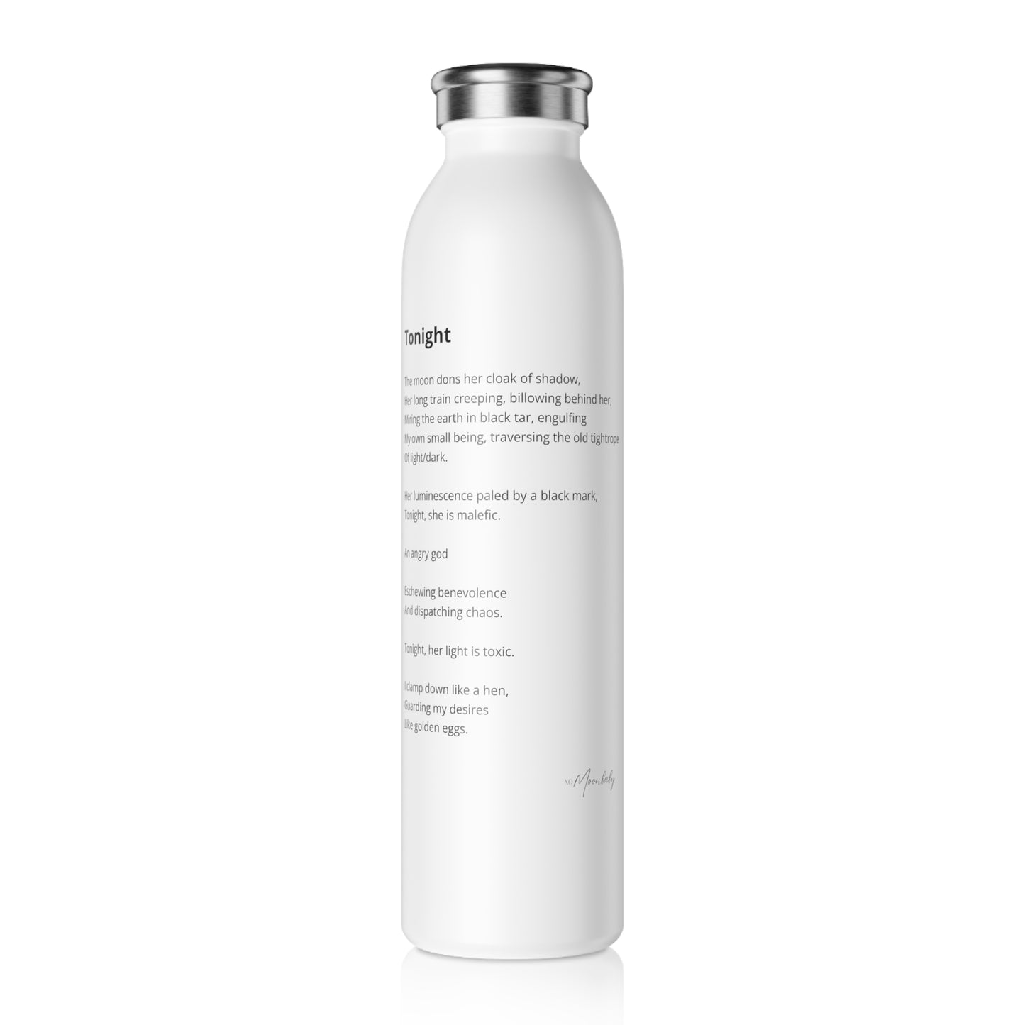 Tonight - Stainless Steel Water Bottle, 20oz