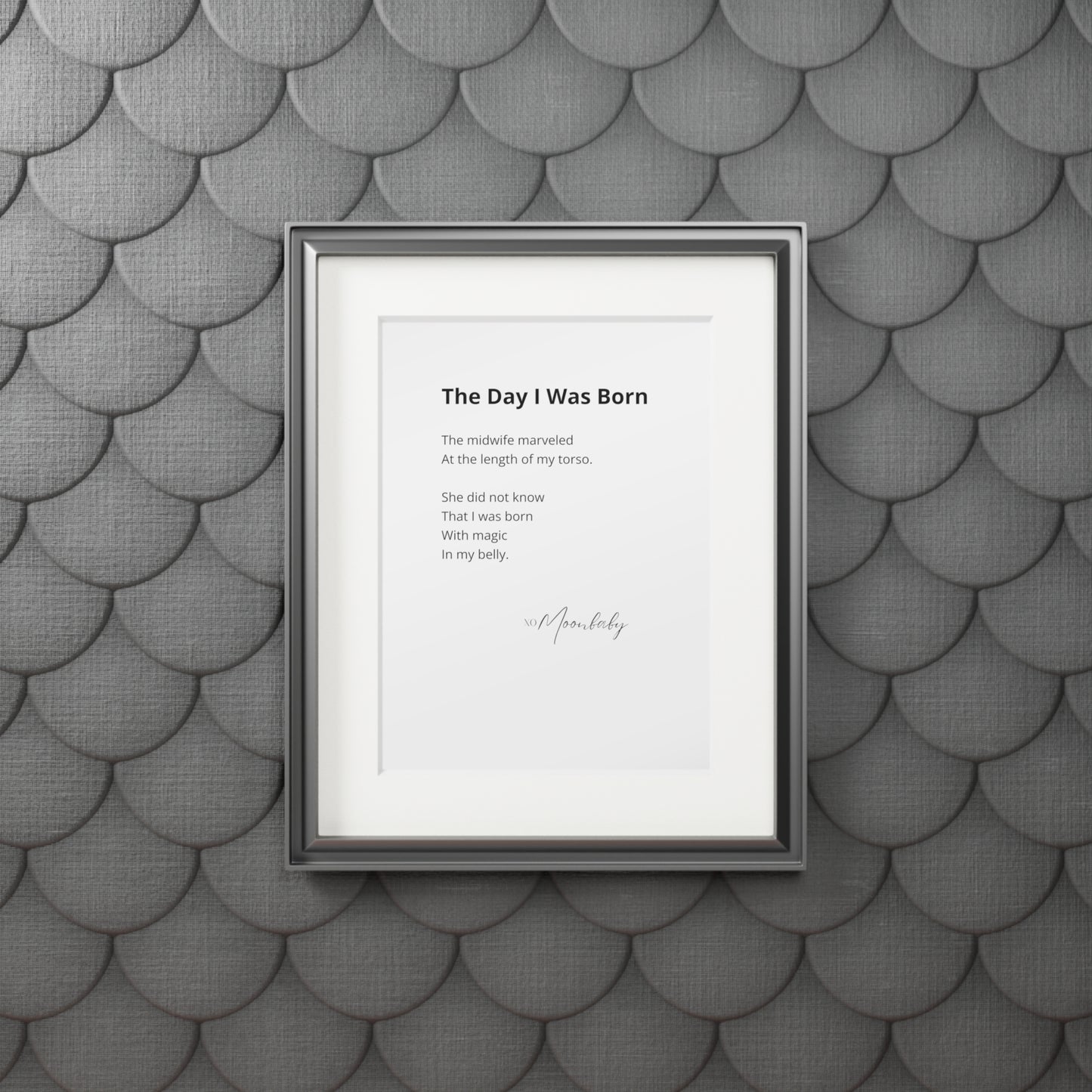 The Day I Was Born - Fine Art Print