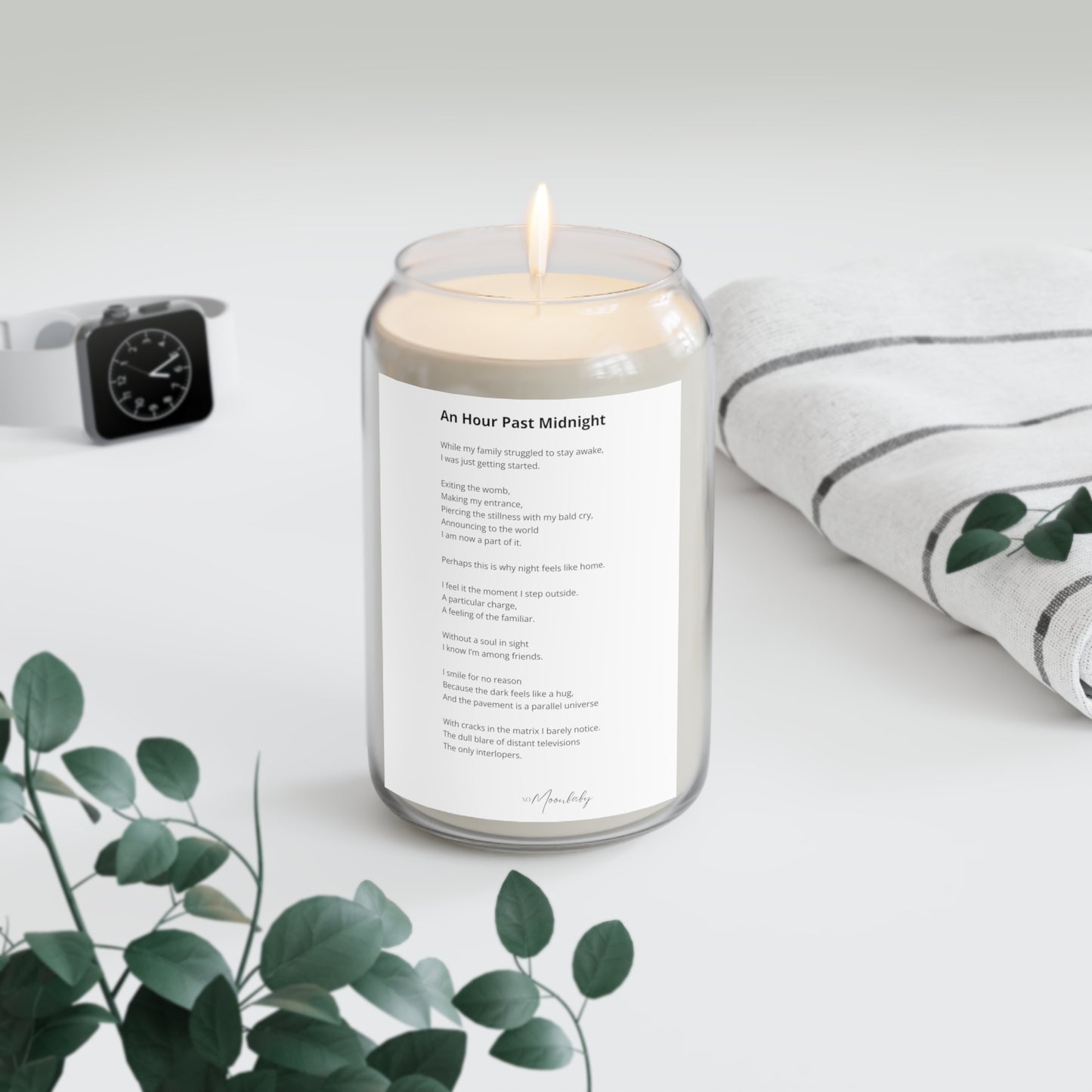 An Hour Past Midnight - Scented Aromatherapy Candle, 13.75 oz