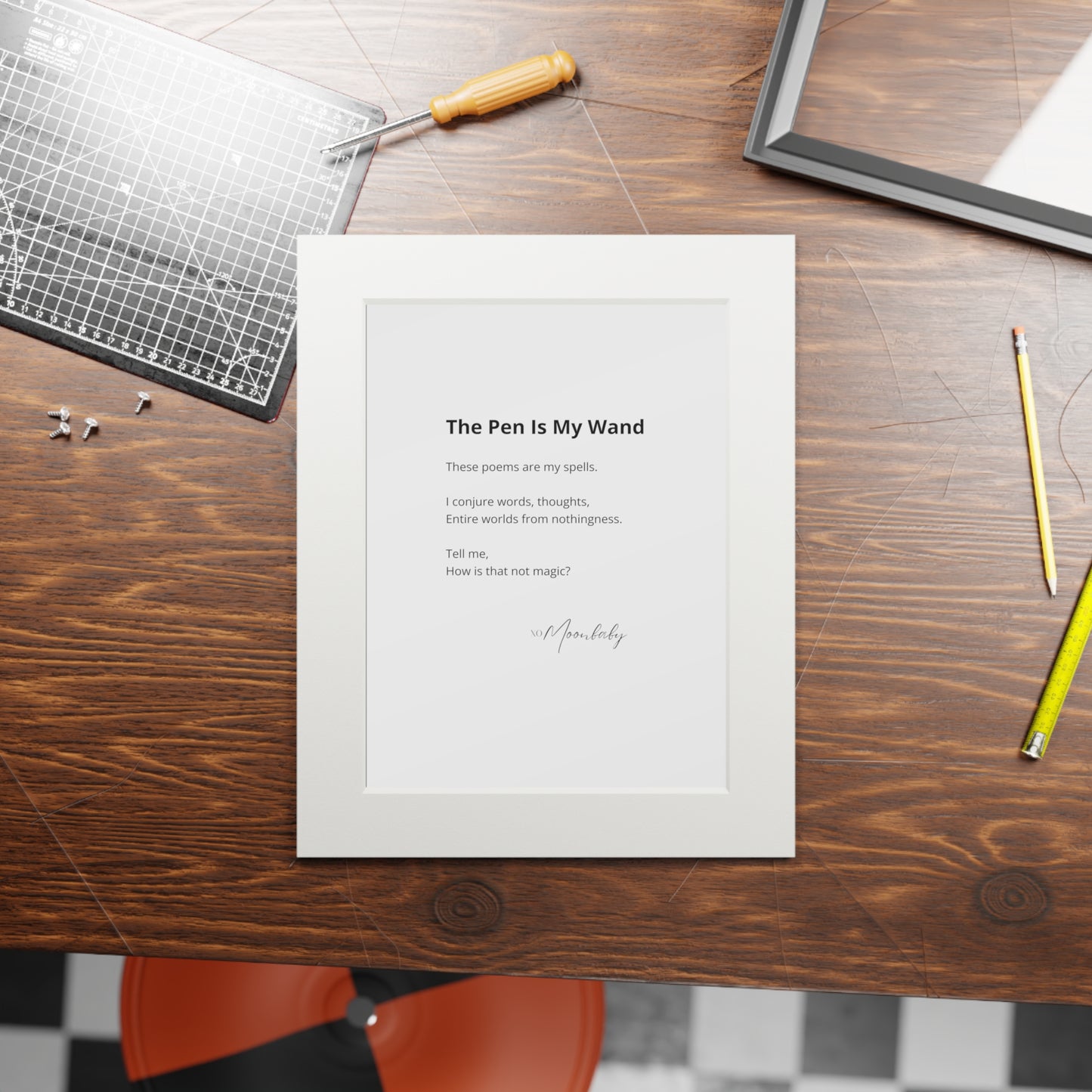 The Pen Is My Wand - Fine Art Print