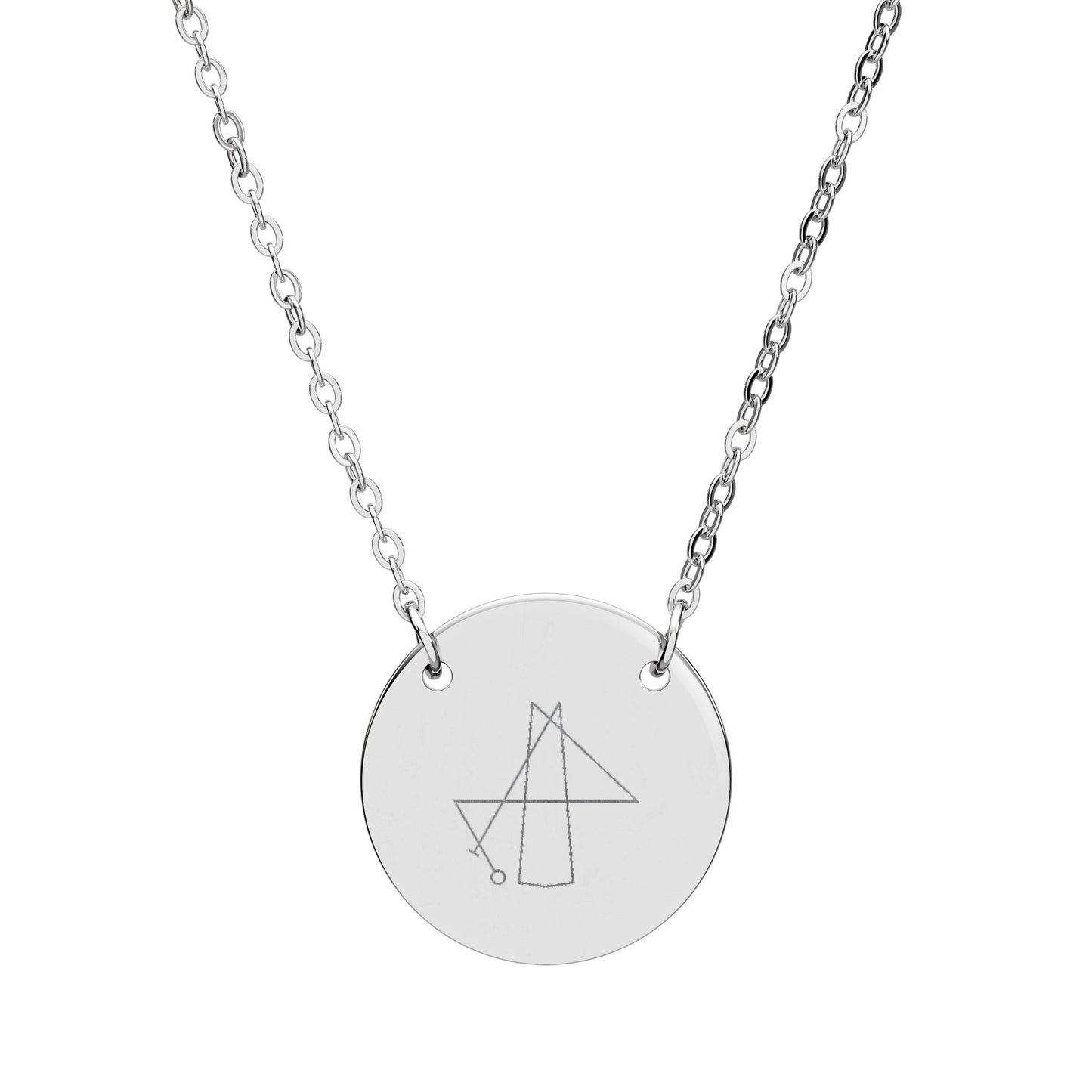 I Generate Financial Freedom Sigil Circle Necklace