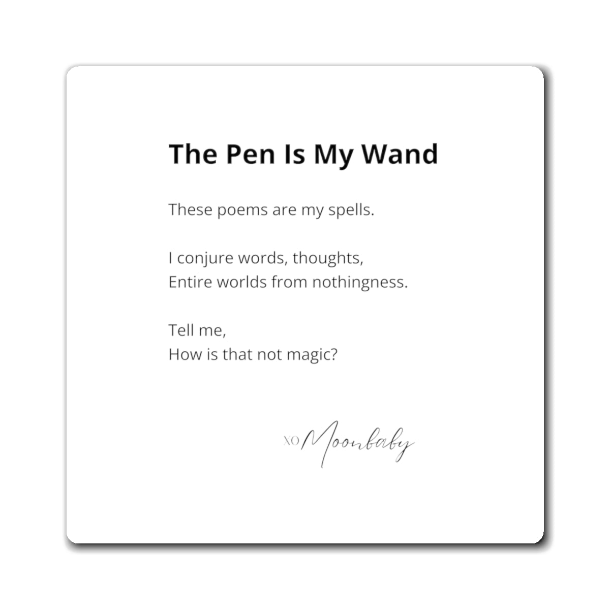 The Pen Is My Wand - Magnet