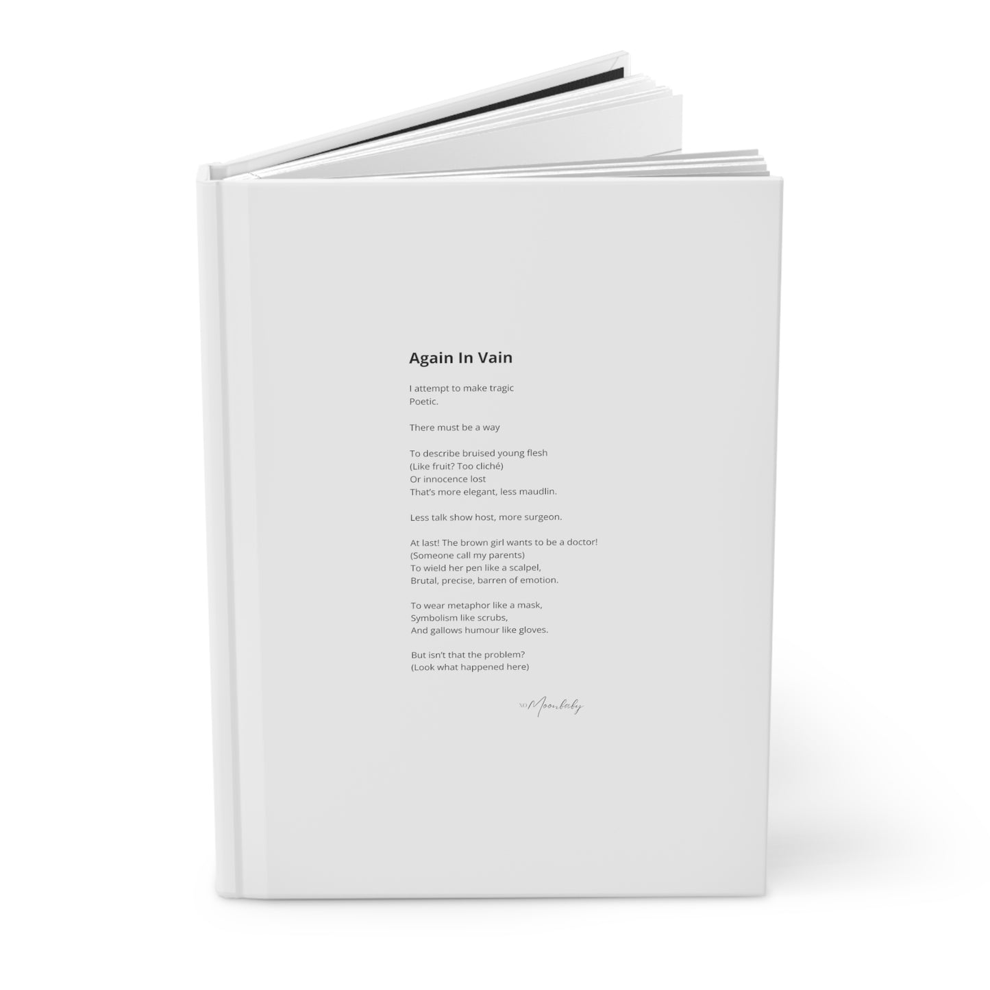 Again In Vain - Hardcover Journal
