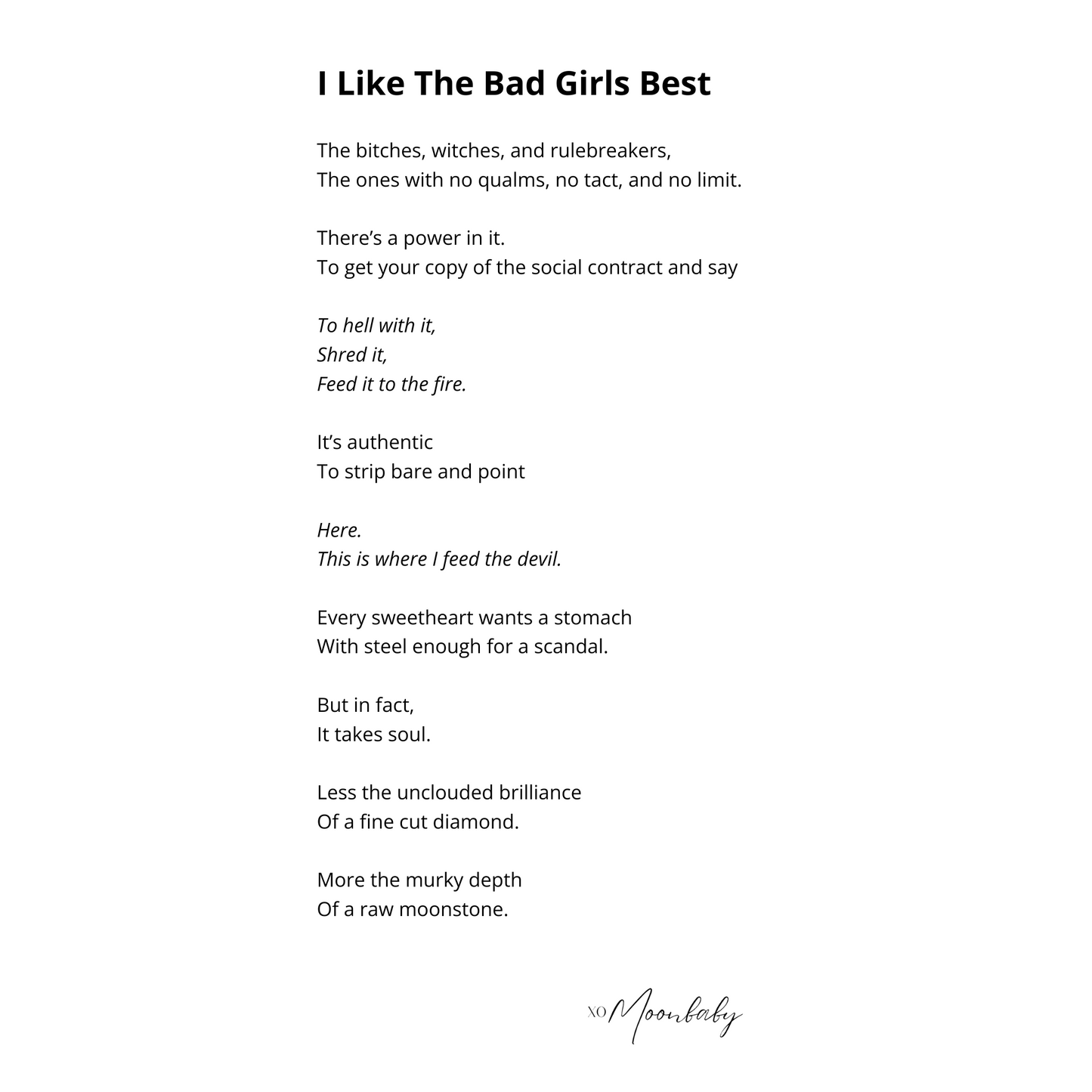 I Like The Bad Girls Best - Weekender Bag