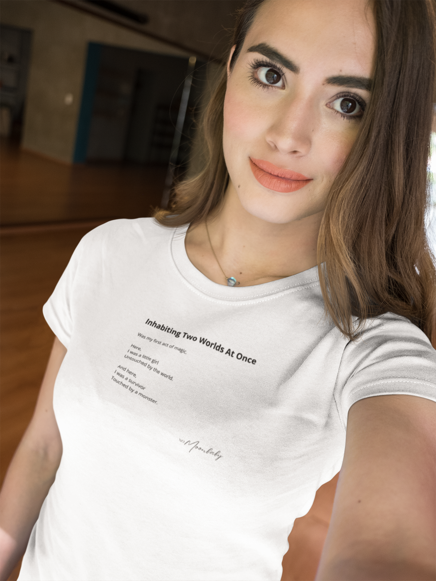 Inhabiting Two Worlds At Once - Organic Cotton T-Shirt
