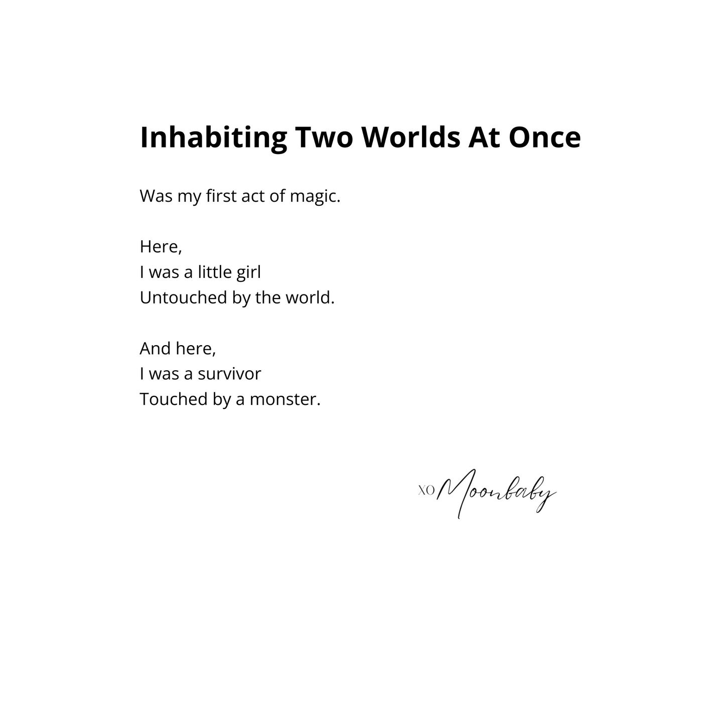 Inhabiting Two Worlds At Once - Organic Cotton T-Shirt